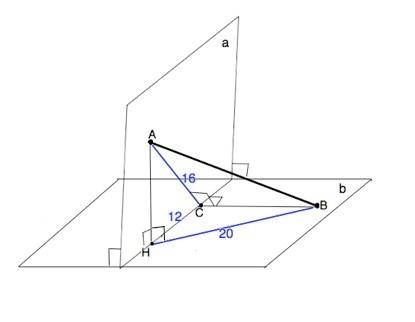 Кінці відрізка лежать у двох перпендикулярних площинах. проекції відрізка на площини дорівнюють 20 і