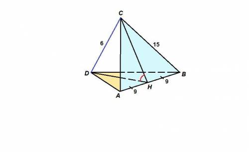 Треугольники abc и abd равнобедренные, причем ac=bc=15 ab=18 adb=90. найдите косинус угла между плос