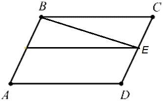 Площадь параллелограмма abcd равна 160. точка e — середина стороны cd. найдите площадь трапеции abed