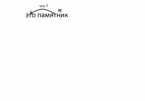 Словосочетание это памятник главное слово памятник, от существительного, задать вопрос к местоиме