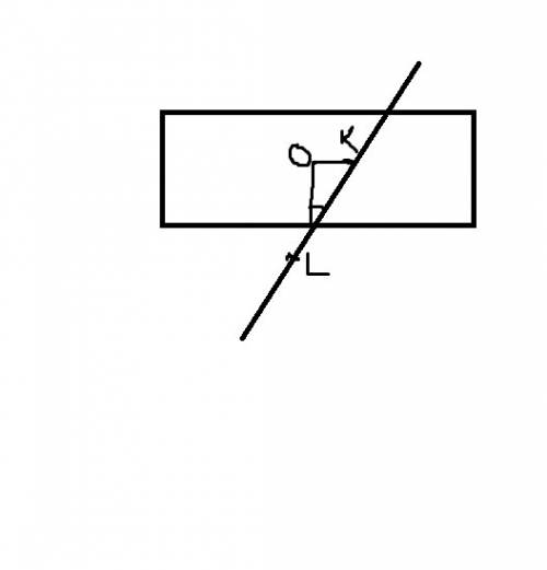 Пряма kl перетинає площину α під кутом 60° . точки k і l лежать по один бік від даної площини. знайд