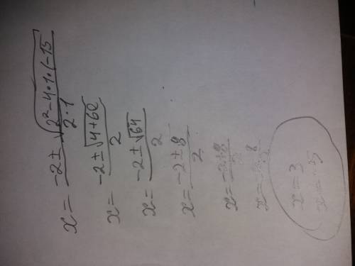 Решить уравнение 3х + 15 = х·(х + 5)