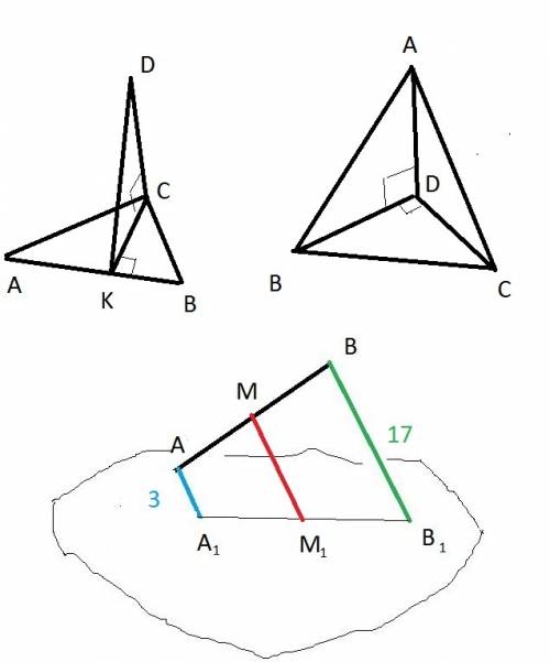70б 1)катеты прямоугольного треугольника равны 6 и 8 . из вершины прямого угла треугольника к его пл