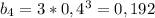 b_{4}=3*0,4^{3}=0,192