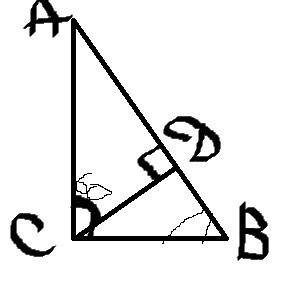 Впрямоугольном треугольнике abc (угол c 90) на гипотенузу ab опущена cd. уголdca=60 градусов.наидите