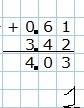 Выполните действия в столбик: 42,165-22,165÷(0,61+3,42) в столбик надо и побыстрей!