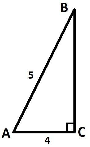 Втреугольнике abc угол c равен 90°, ac=4, ab=5. найдите sinb.