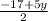 \frac{-17+5y}{2}