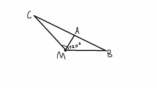 Постройте тупоугольный треугольник градусная мера тупого угла равна 120 градусов. обозначьте вершину