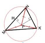 Серединные перпендикуляры треугольника mnk пересекаются в точке p. найдите pk, если угол mpn равен 1