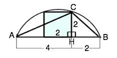 Всегмент окружности образованный хордой в 6 см вписан квадрат со стороной 2 см. найдите радиус окруж