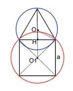 Спільна хорда двох кіл, які перетинаються, є стороною правильного трикутника, вписаного в одне коло,