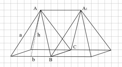 5. на каркас рамы в виде пирамиды с квадратным основанием по бокам натянули ткань, в результате чего