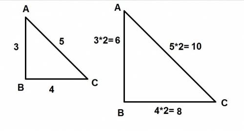 Определите, подобны ли два прямоугольных треугольника, если катет и гипотенуза одного равны 4 и 5 см