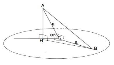 Через катет прямокутного рівнобедреного трикутника проведено площину яка утворює з площиною трикутни