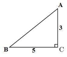 Втреугольнике abc угол c равен 90 ,bc=5; ac=3; найти: tgb