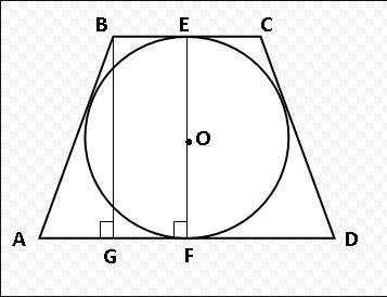 Радиус окружности , вписанной в трапецию , равен 34 . найдите высоту это трапеции .