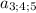 a_{3;4;5}