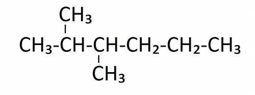 Для вещества 2,3-диметилгексан составьте структурную формулу. затем структурные формулы и назовите и