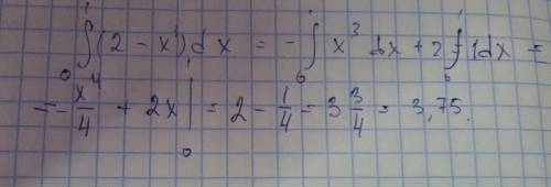 Вычислите площадь фигуры, ограниченной линиями: y = 2-, y = 0, x = 1, x = 0.