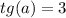 tg(a)=3