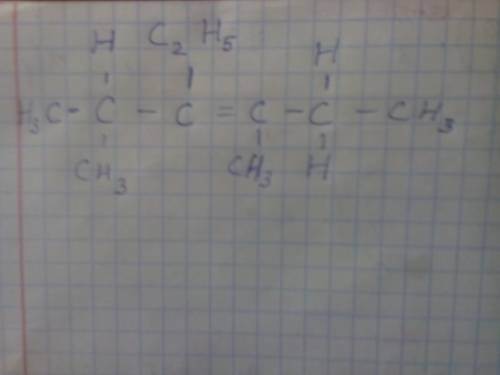 Составьте стуктурную формулу 2,4-диметил-3-этилгексан