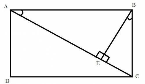 Перпендикуляр,проведений з вершини прямокутника до його діагоналі,ділить діагоналі на відрізки завдо