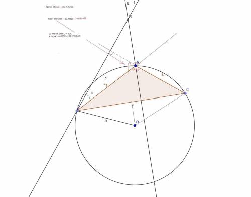 Пусть h и o — ортоцентр и центр описанной окружности треугольника abc соответственно. известно, что
