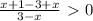 \frac{x+1-3+x}{3-x} \ \textgreater \ 0