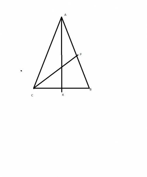Знайти висоту рівнобедреного трикутника, основа якого дорівнює 24см бічна сторона 13см