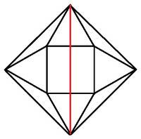 На сторонах квадрата вне его построены правильные треугольники, и их вершины последовательно соедине