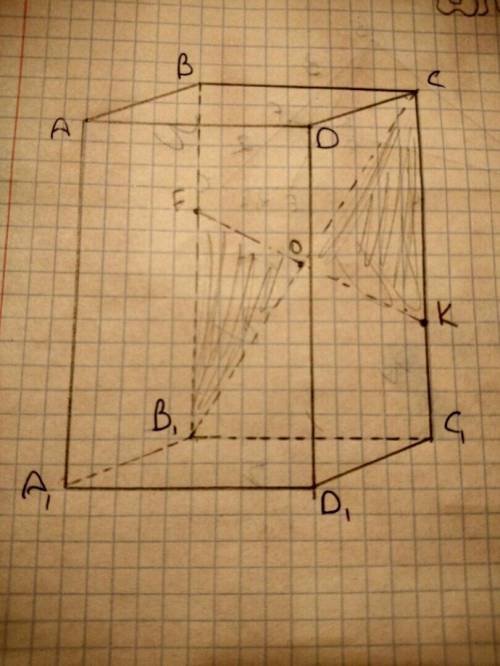 Изображен прямоугольный параллелепипед, точки k и f лежат на ребрах сс1 и bb1 соответственно. прямая
