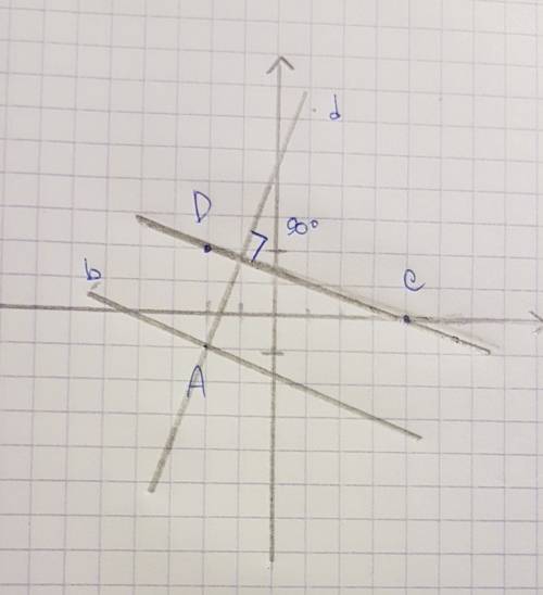 Отметьте на координатной плоскости точки c(4; 0), d(-2; 2) и a(-2; -1) . проведите прямую cd. через