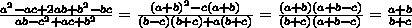 Ac-2bc-ab+b^2+c^2/bc+2ab-ac-b^2-a^2