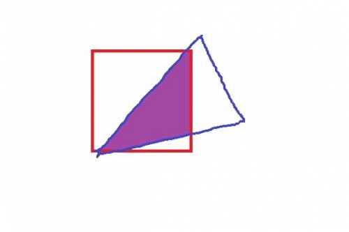 Умистера фокса есть бумажный квадрат со стороной 100 и бумажный треугольник. если накладывать квадра