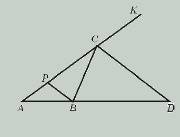 Биссектриса внешнего угла при вершине а треугольника авс пересекает прямую вс в точке д. доказать чт