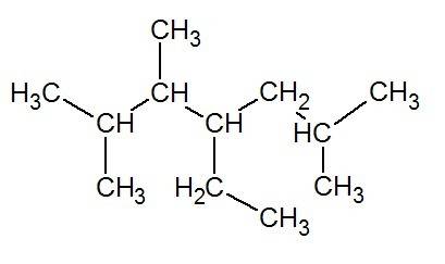 Составьте структурную формулу алканов: 2,3,6-триметил-4-этилгептан