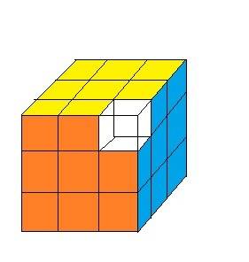 Вася склав куб з 27 кубиків а потім пофарбував його поверхню в синій колір потім петро забрав всі ку