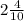 2\frac{4}{10}