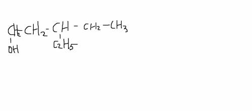 Структурная формула 3-этилнпентанол-1