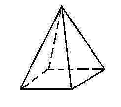 Скільки вершин має чотирикутна піраміда? а)4, б)6, в)8, г)5, д) інша відповідь