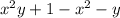 x^{2} y+1-x^{2} -y