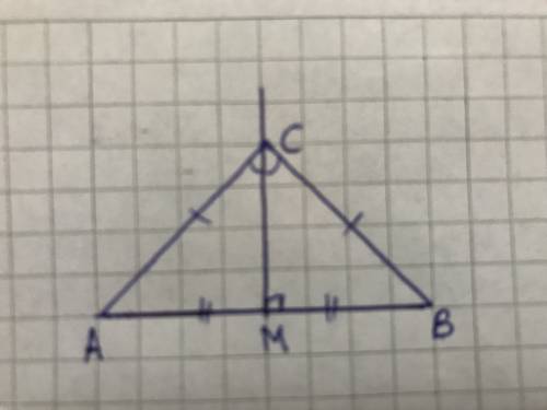 А)построй отрезок ab. b) отметить точку м на середине отрезка ав. с)проведите через точку м перпенди