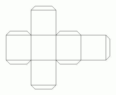 Как из одного квадратного листа бумаги сложить куб?