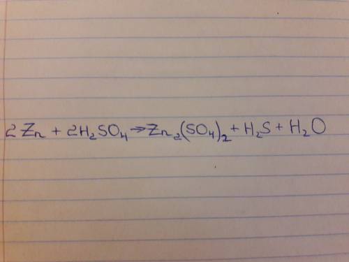 Коэффициент перед формулой окислителя в реакции,схема которой zn+h2so4(k)-znso4+h2s+h2o