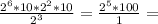 \frac{2^{6} * 10 * 2^{2} * 10}{2^{3}} = \frac{2^{5} * 100}{1} =