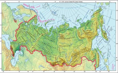 Вкакой части территории россии расположены горы?