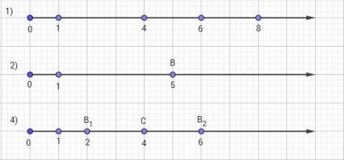 Решить 1)начертить координатном луч единичный отрезок равен 1 см и обозначить на нём точки соответст