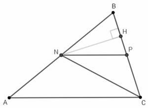 Втреугольнике abc np-средняя линия . площадь треугольника abc=40 . найдите площадь треугольника реши