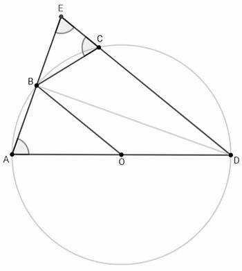 Диаметр полуокружности ad равен 3 см. точки b и c лежат на полуокружности так что ab=bc=1 см. найдит
